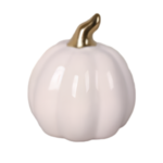 Figurka ceramiczna dynia HTC9314 4,2 x 4,2 x 4,7 cm biała