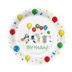 Talerz papierowy Balloons 23 cm 10 szt.
