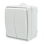 Łącznik świecznikowy Aqua Plus IP54 biały