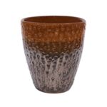 Donica ceramiczna szkliwiona Copper 27 x 30 bicolor