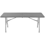 Stół cateringowy 180 x 70 cm składany szary