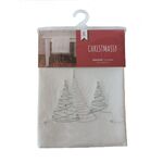 Bieżnik Chistmassy 45 x 180 cm biały