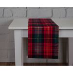 Bieżnik Xmas check 35 x 180 cm czerwony