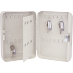 Skrzynka na klucze metalowa 20 x 25 x 7,5 cm beżowa