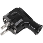 Wtyczka kątowa czarna WT-16U UNISCHUKO