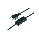 Przewód przyłączeniowy z łącznikiem 2,5m czarny z woreczkiem