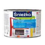 Farba emaliowa Supermal akrylowy RAL8017 Brąz Czekoladowy półpołysk 0,4 l Śnieżka