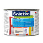 Farba emaliowa Supermal akrylowy A304 Szampańska Biel półpołysk 0,4 l Śnieżka