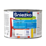 Farba emaliowa Supermal akrylowy A300 Biały półpołysk 0,4 l Śnieżka