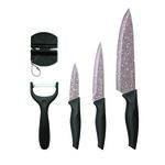 Komplet noży z obierakiem i ostrzałką Arras 5-elementowy