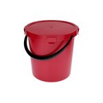 Wiadro z pokrywą Berry 5L PT-6078 czerwone