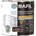 Gruntoemalia PROSTO Na Rdzę Półmat RAL8017 2,5 l RAFIL