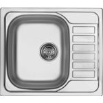 Zlewozmywak SOUL SATYNA 1K Z/KO 580 x 500 x 170, 3,5" + osprzęt