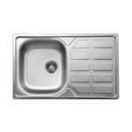 Zlewozmywak SOUL SATYNA 1K Z/O 780 x 490 x 160 mm 3,5" + osprzęt
