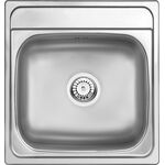 Zlewozmywak MERCATO DEKOR 1K B/O 410 x 440 x 165 mm 3,5" + osprzęt