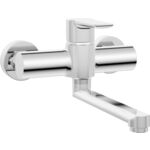 Bateria umywalkowa Lavo chrom ścienna