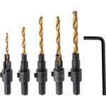 Komplet wierteł do konfirmatów 5 szt., 6-14 mm