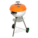Grill kociołek śr. 46 cm, wys. 30 cm biało-pomarańczowy