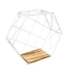Półka HEXAGON METAL biała GROA