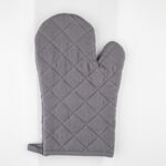 Rękawica kuchenna 18 x 28 cm bawełniana grafitowa