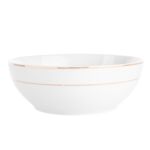 Salaterka okrągła 23 cm 1750 ml złota linia Maria Paula