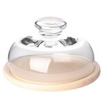 Pojemnik na ser z drewnianym spodem śr. 22 cm