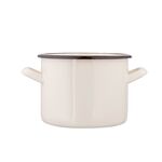 Garnek prosty 2,2 l śr. 16 cm wys. 12 cm krem