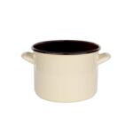 Garnek prosty 3,3 l śr. 18 cm wys. 14 cm krem/ciemny środek