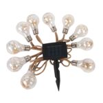 Girlanda solarna żarówki z kwiatami