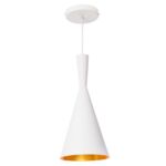 Lampa wisząca Garda 1 x E27 biała Light Prestige