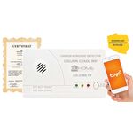 Czujnik czadu WiFi "EL HOME" CD-31B8-TY - wolnostojący, DC 4,5V (3x LR6), test 300 ppm, aplikacja Tuya