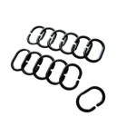 Kółka do zasłonek kpl.czarny