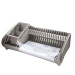 Suszarka do naczyń z ociekaczem taupe 47,5 x 22 x 20 cm