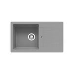 Zlewozmywak ANDROS 77 x 45 cm szary + bateria chrom