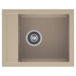 Zlewozmywak CALI 40 x 50 cm + bateria elasyczna beż