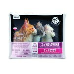 Karma dla kota wołowina-łosoś 4 x 100 g PetRepublic