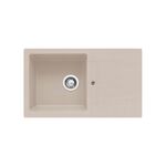 Zlewozmywak ANDROS 77 x 45 cm beż + bateria chrom