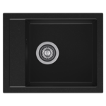 Zlewozmywak CALI 40 x 50 cm + bateria elasyczna czarny