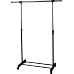 Wieszak na ubrania stojący 1D chrom/czarny Paulo