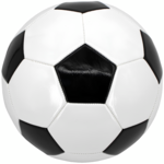 Piłka do piłki nożnej rozmiar 5 biało-czarna