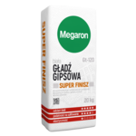 Gładź gipsowa biała SUPER FINISZ 20 kg Megaron