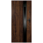 Drzwi zewnętrzne S68 Bonita black inox orzech 90P 2Z/012/07B