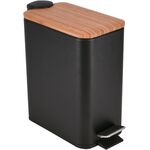 Kosz na pedał RADO 5 l bambus czarny