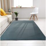 Dywan FUTRZANY 60 x 100 cm niebieski