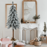 Choinka sztuczna na pniu ośnieżona 160 cm