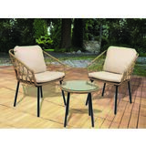 Zestaw mebli ogrodowych Master Grill & Partry 2 osobowy brązowy