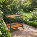 Wózek dwupoziomowy na kółkach 57 x 89 cm