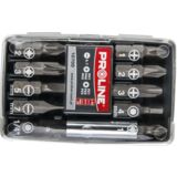 Zestaw końcówek z uchwytem magnetycznym PH,PZ,HEX,PŁ 10 sztuk PROLINE