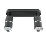 Lampa ścienno-sufitowa BAMBOO 2 x GU10 czarna ruchoma