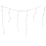 Lampki zewnętrzne 500 LED multikolor sople transformator programator i dodatkowe gniazdo 23 x 0,7 m Cortina